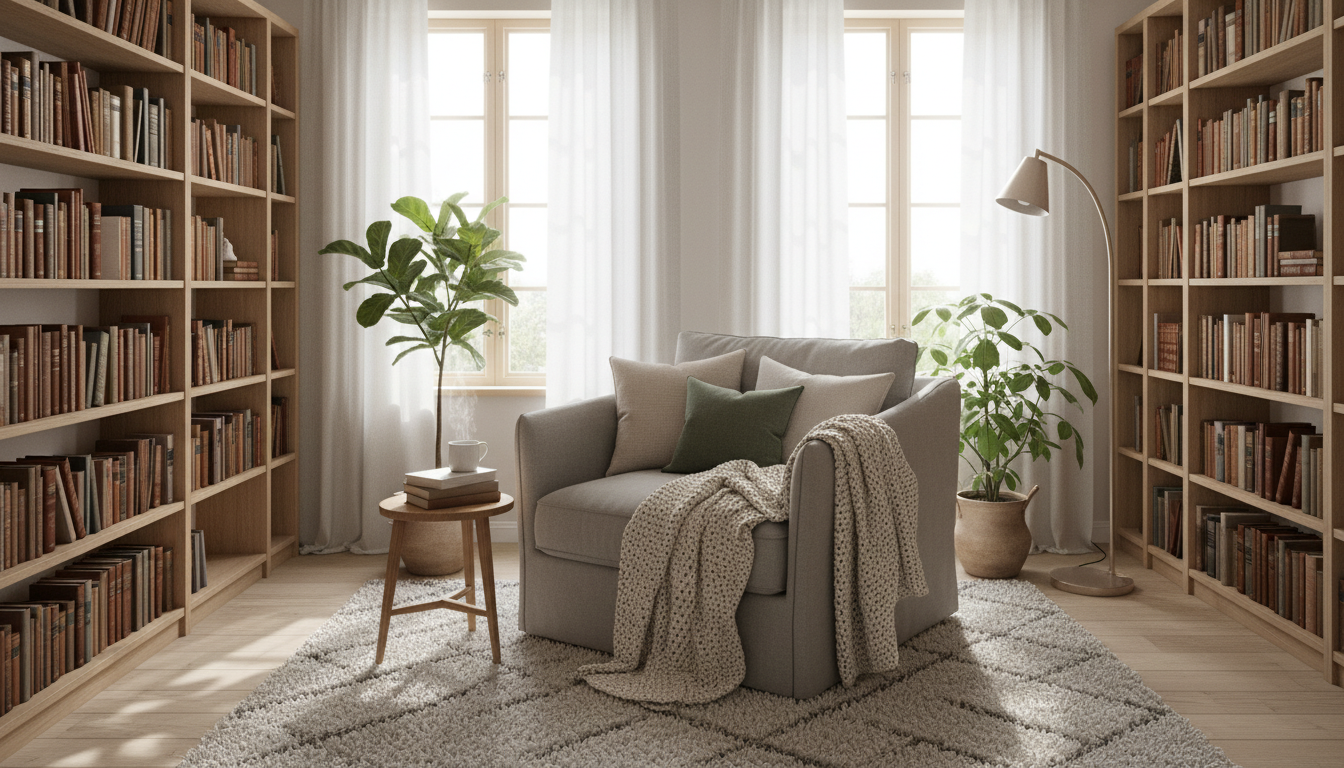 découvrez comment installer une bibliothèque scandinave pour créer une ambiance cocooning et chaleureuse chez vous, alliant design épuré et confort.